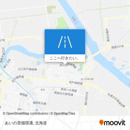 あいの里循環通地図