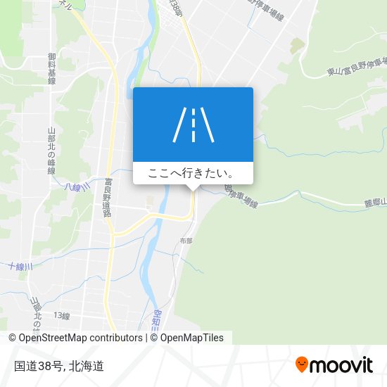 国道38号地図