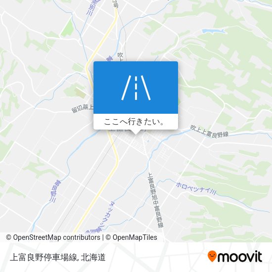 上富良野停車場線地図