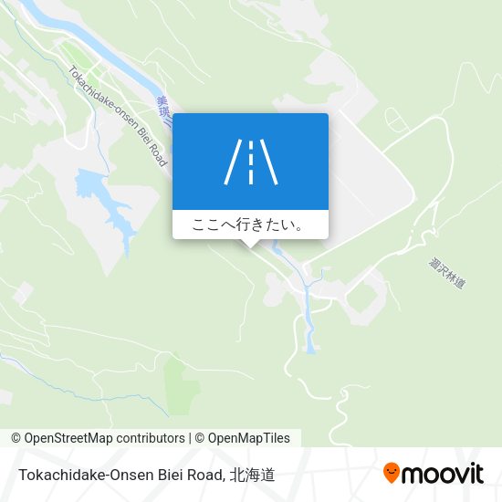 Tokachidake-Onsen Biei Road地図