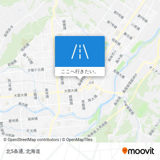 北5条通地図