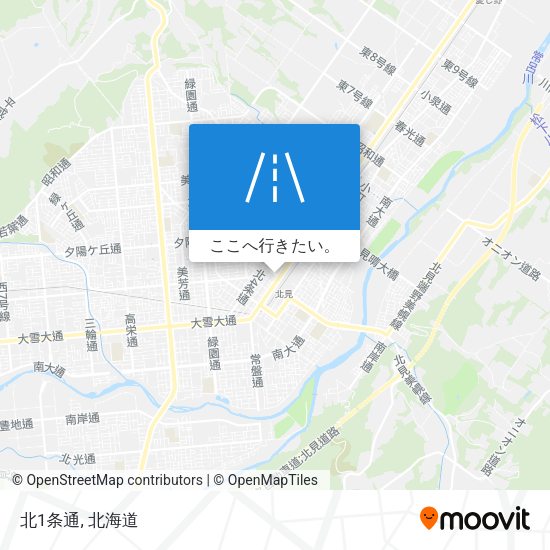 北1条通地図
