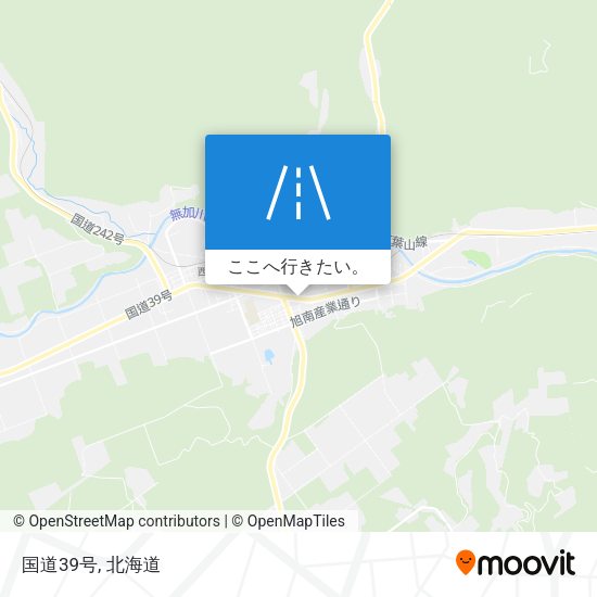 国道39号地図