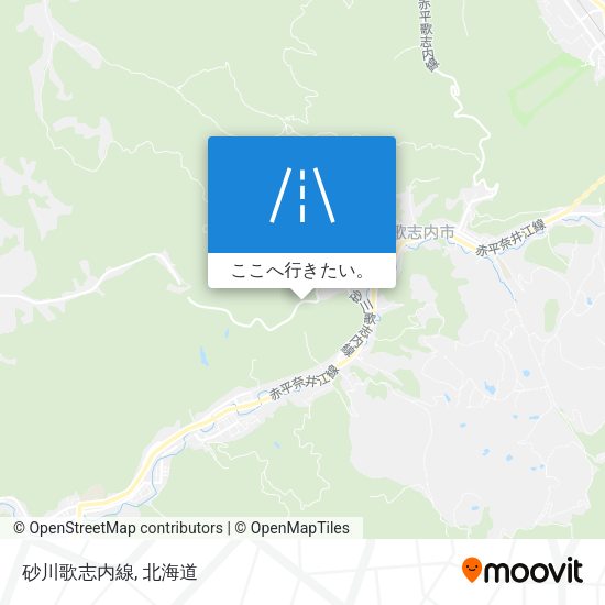 砂川歌志内線地図