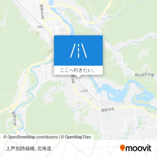 上芦別跨線橋地図