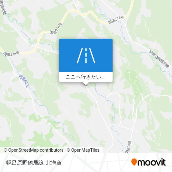 幌呂原野鶴居線地図