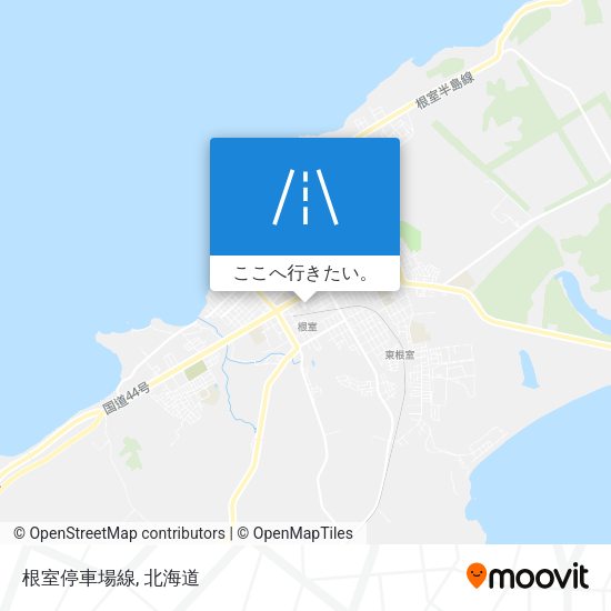 根室停車場線地図