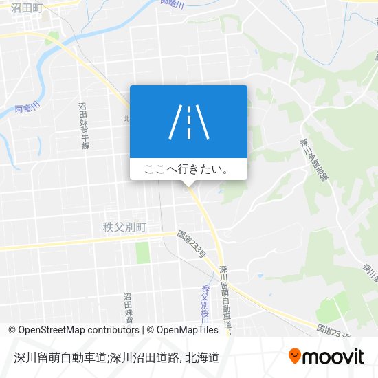 深川留萌自動車道;深川沼田道路地図