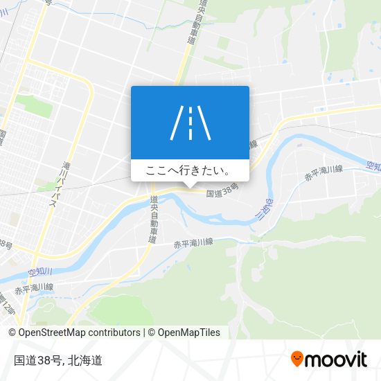 国道38号地図