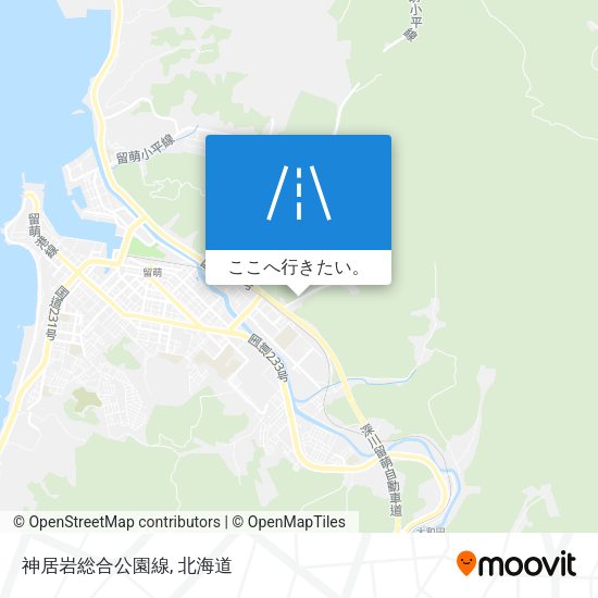 神居岩総合公園線地図