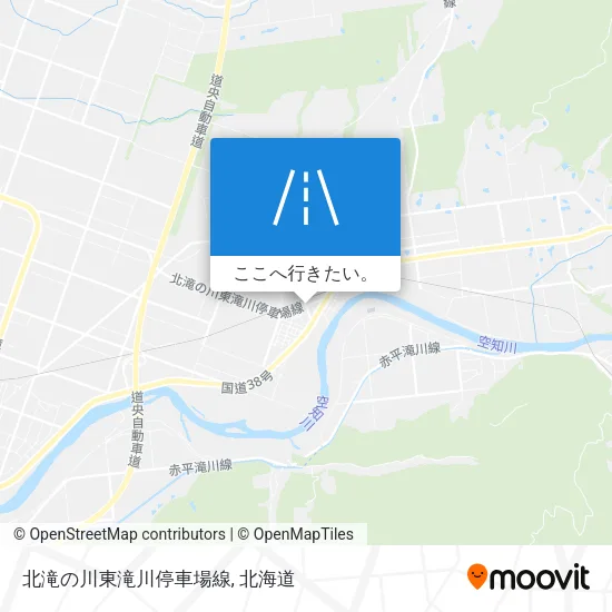 北滝の川東滝川停車場線地図