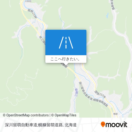 深川留萌自動車道;幌糠留萌道路地図