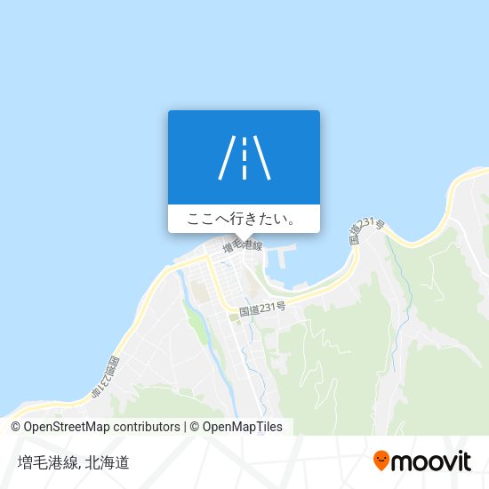 増毛港線地図