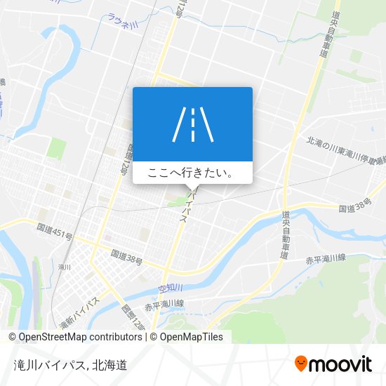 滝川バイパス地図