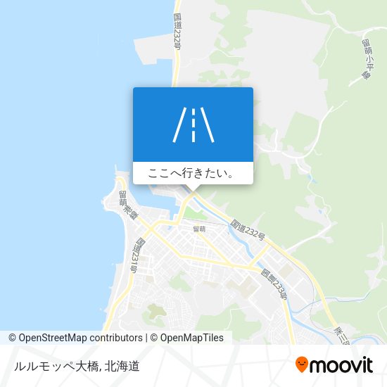 ルルモッペ大橋地図