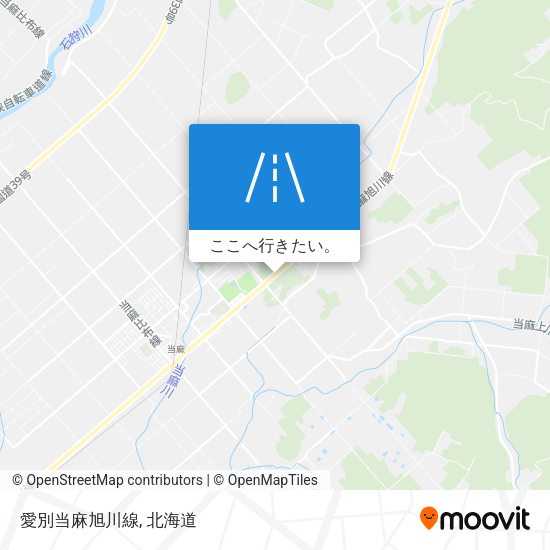愛別当麻旭川線地図