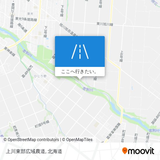 上川東部広域農道地図