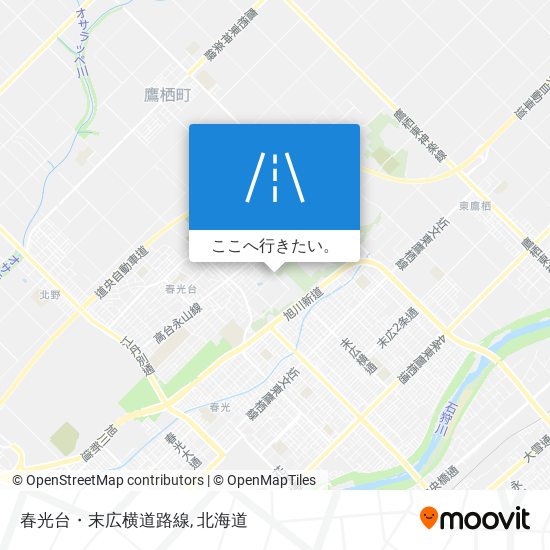 春光台・末広横道路線地図