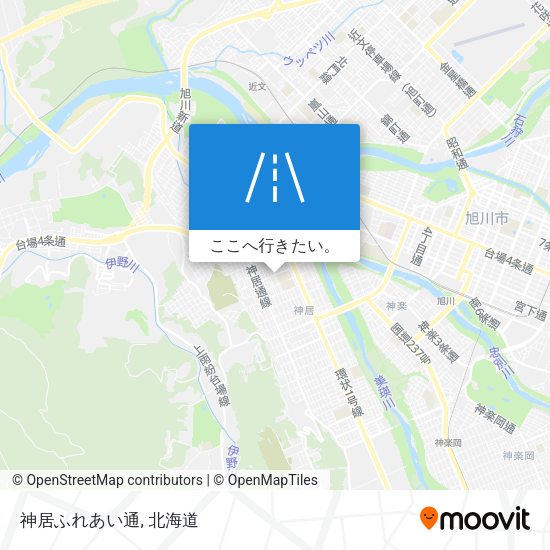 神居ふれあい通地図
