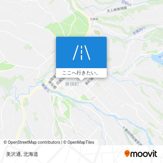 美沢通地図