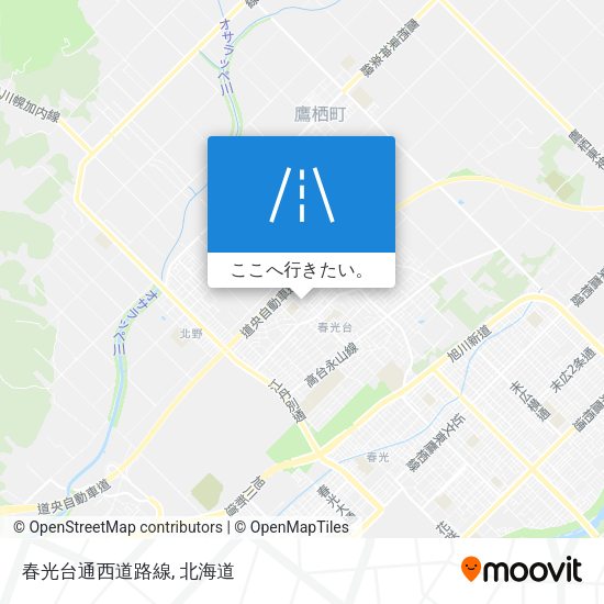 春光台通西道路線地図