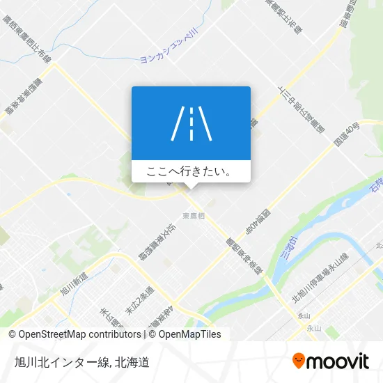 旭川北インター線地図