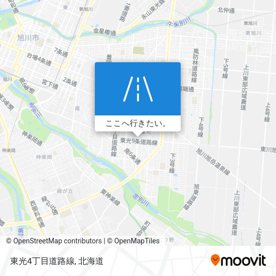 東光4丁目道路線地図