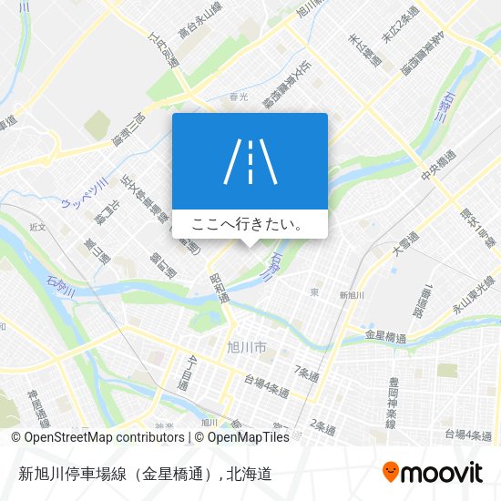 新旭川停車場線（金星橋通）地図