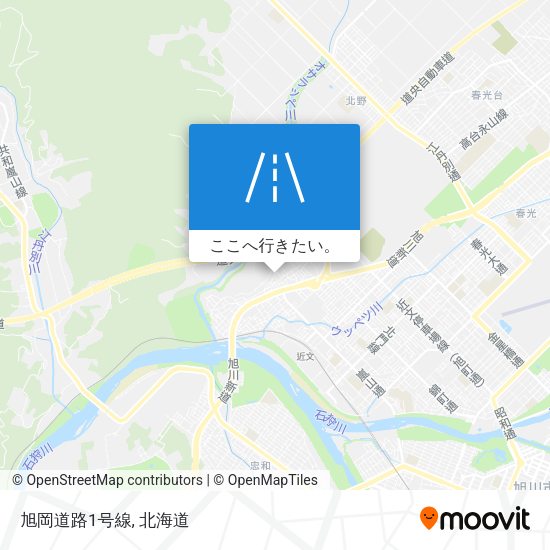 旭岡道路1号線地図