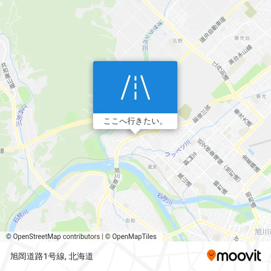 旭岡道路1号線地図