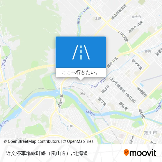 近文停車場緑町線（嵐山通）地図