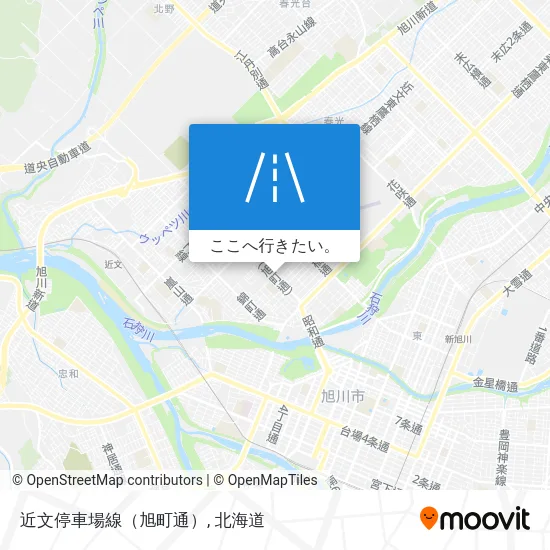 近文停車場線（旭町通）地図