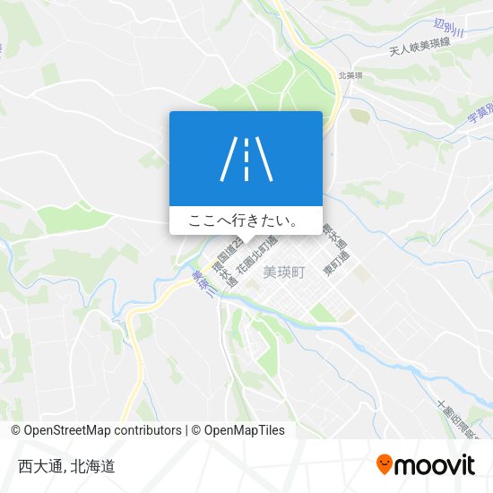 西大通地図