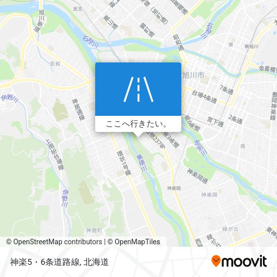 神楽5・6条道路線地図