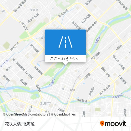 花咲大橋地図