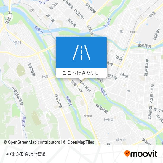 神楽3条通地図