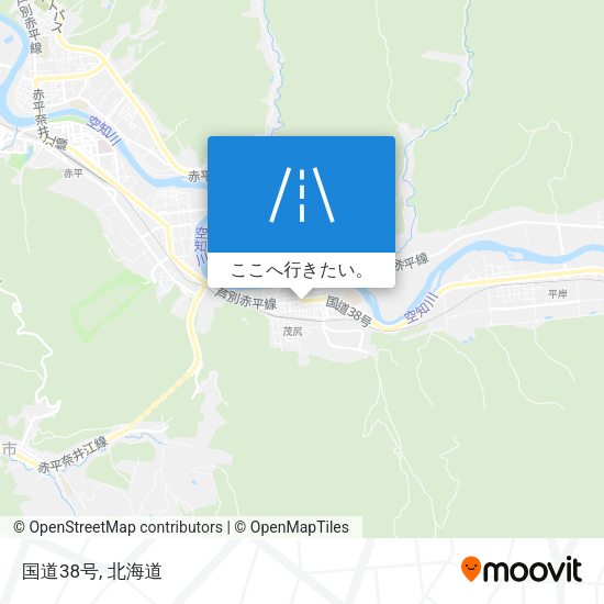 国道38号地図