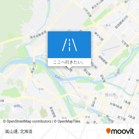 嵐山通地図
