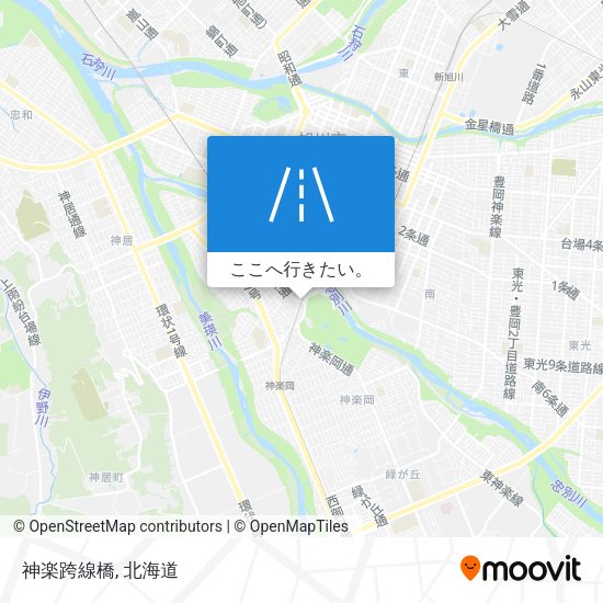 神楽跨線橋地図