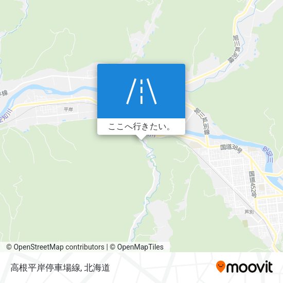 高根平岸停車場線地図