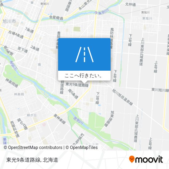 東光9条道路線地図