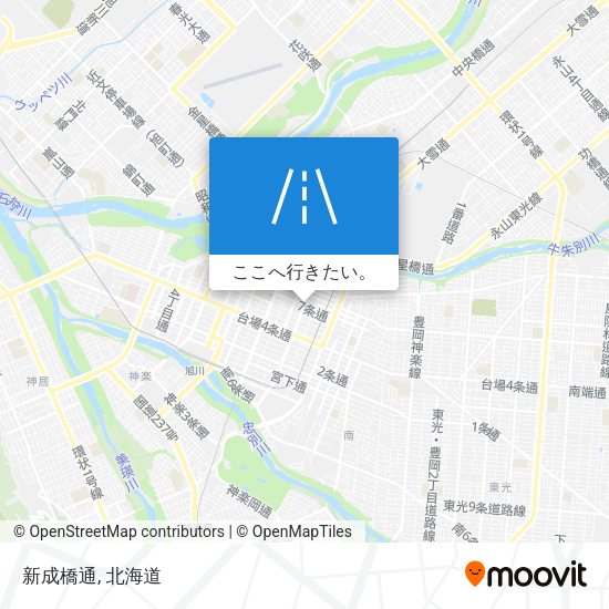 新成橋通地図