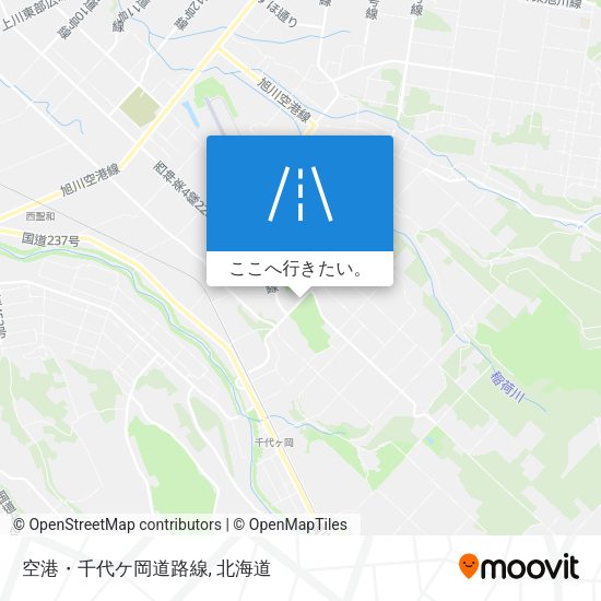 空港・千代ケ岡道路線地図