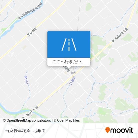 当麻停車場線地図