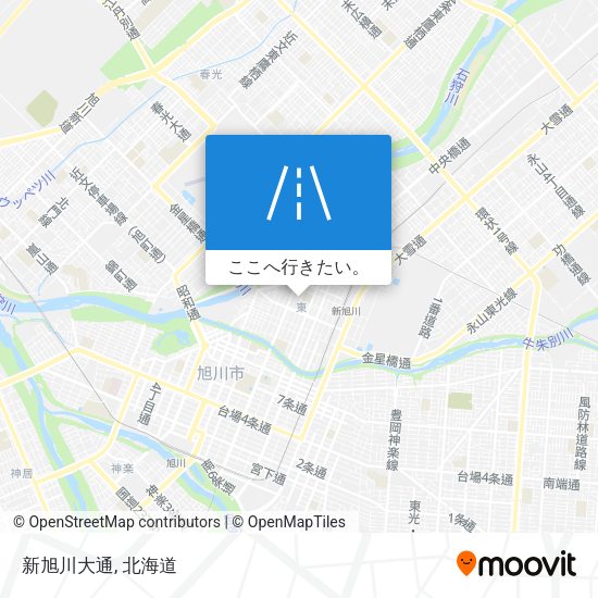 新旭川大通地図