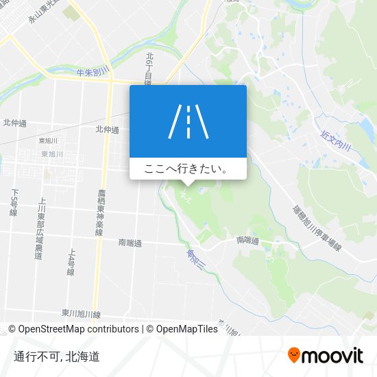 通行不可地図