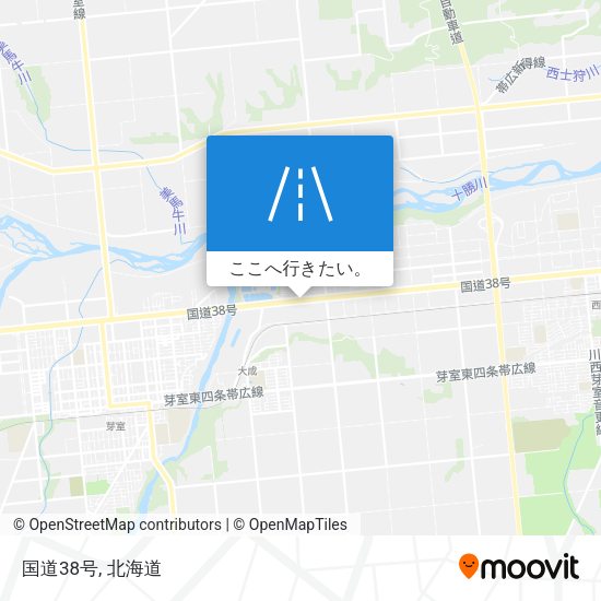国道38号地図