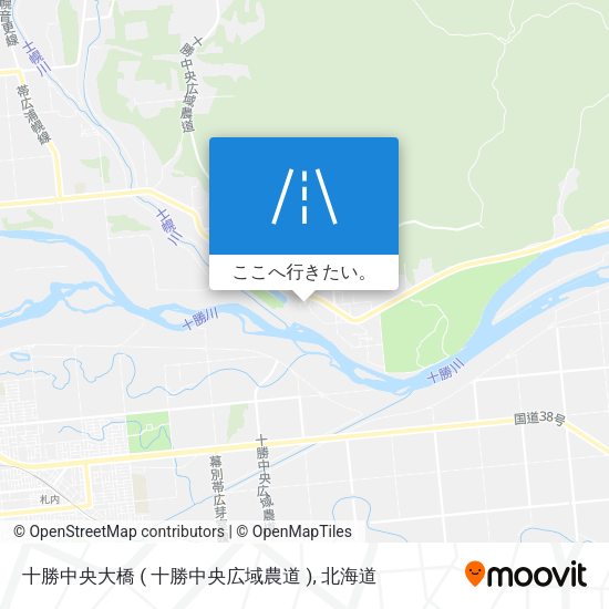 十勝中央大橋 ( 十勝中央広域農道 )地図