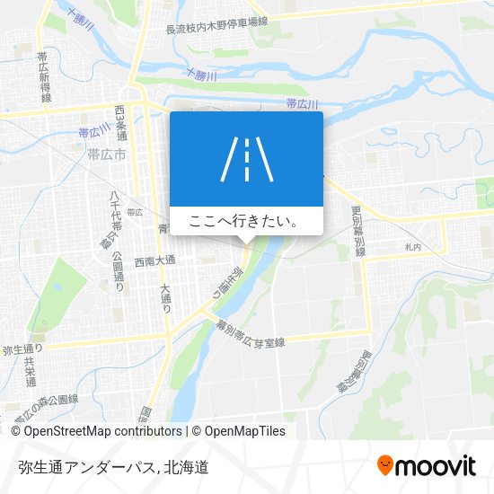 弥生通アンダーパス地図