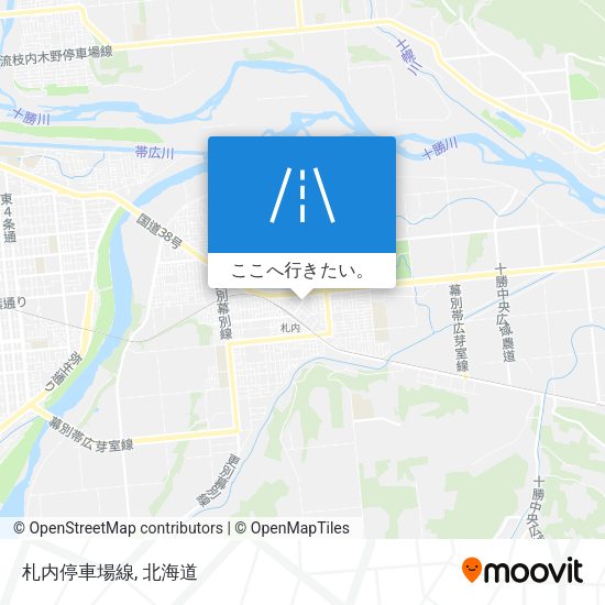 札内停車場線地図